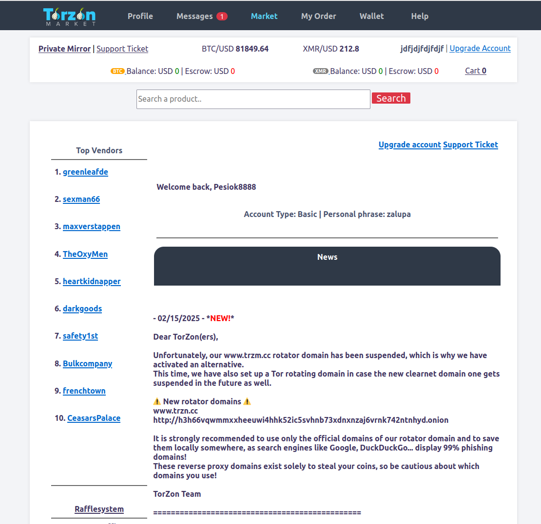 Homepage Dashboard